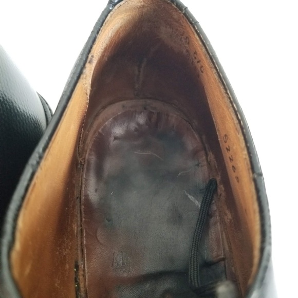 JOHNSTON MURPHY V Cleat Aristocraft Men\'s Oxford Black Shoes Size 10 E/C Vintage main image 12